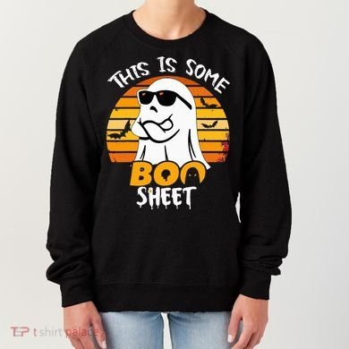 Funny Ghost This Is Some Boo Sheet horror Halloween Costume Women's Sweatshirt