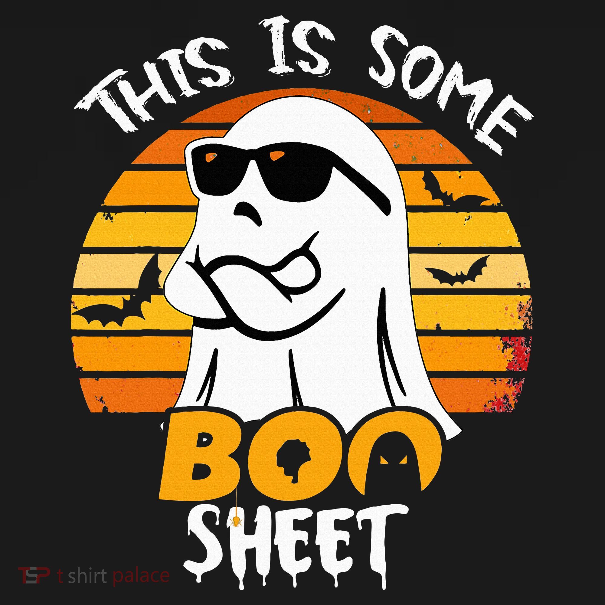 Funny Ghost This Is Some Boo Sheet horror Halloween Costume USA-Made Doggie Bandana