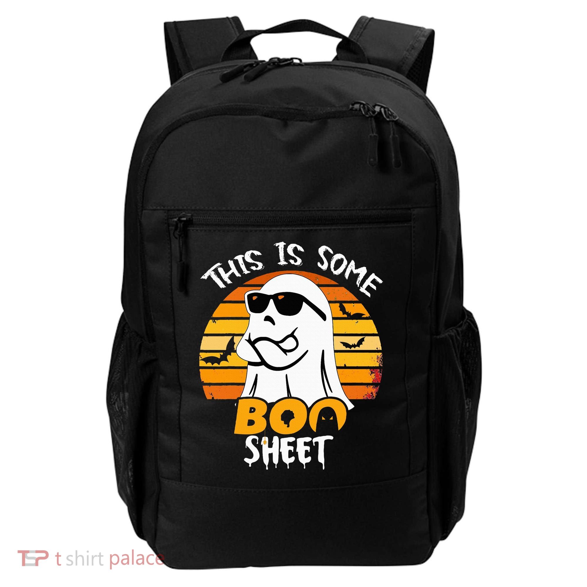 Funny Ghost This Is Some Boo Sheet horror Halloween Costume Backpack
