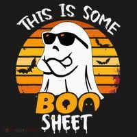Funny Ghost This Is Some Boo Sheet horror Halloween Costume Backpack thumb 2