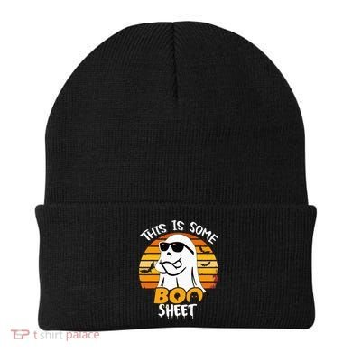 Funny Ghost This Is Some Boo Sheet horror Halloween Costume Beanie