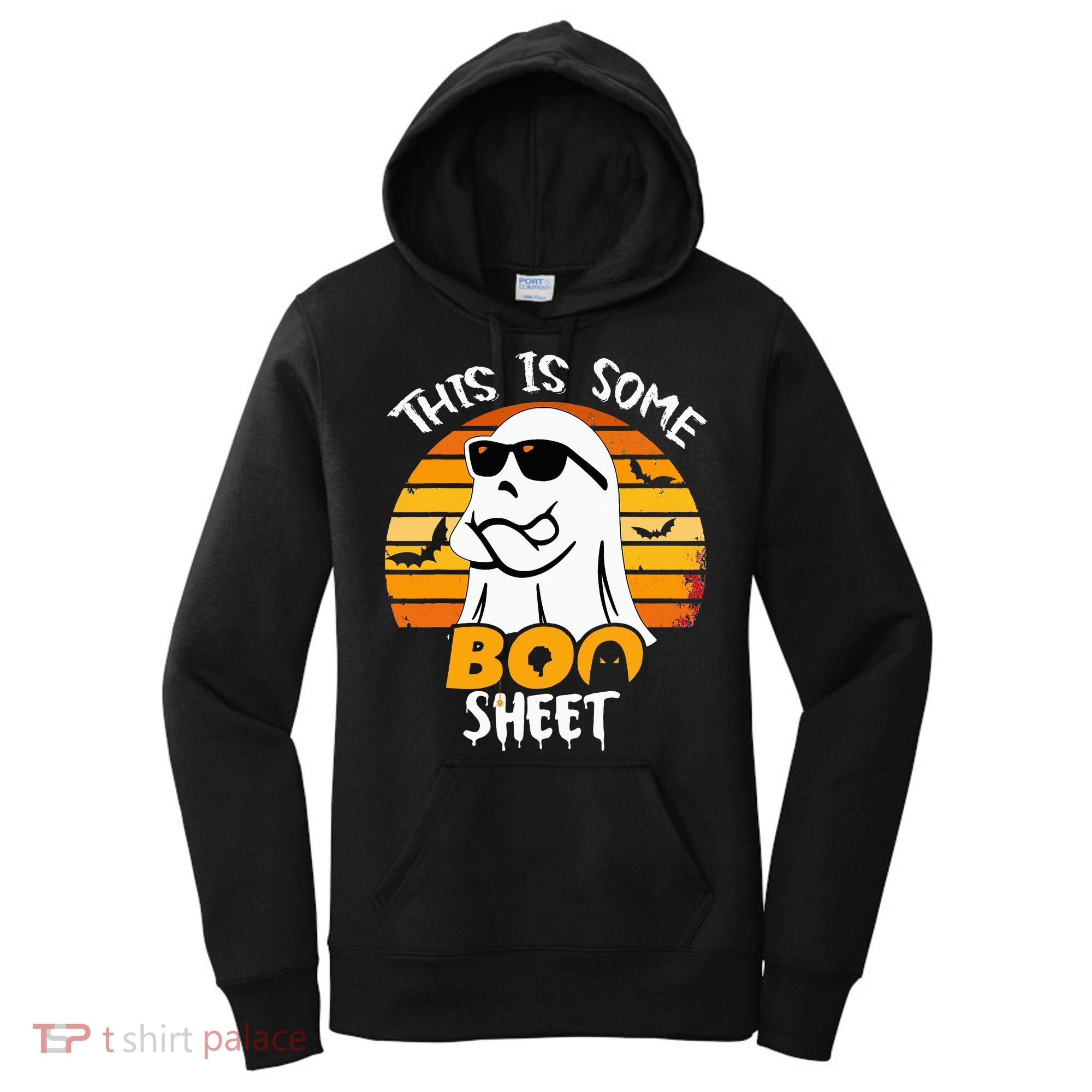 Funny Ghost This Is Some Boo Sheet horror Halloween Costume Women's Hoodie
