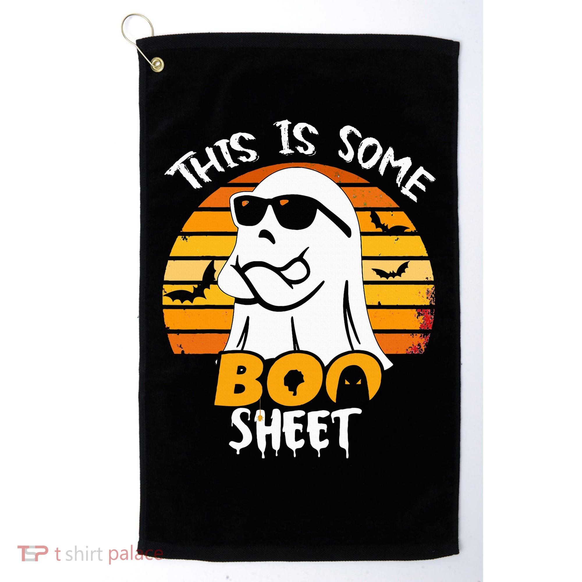Funny Ghost This Is Some Boo Sheet horror Halloween Costume Golf Towel
