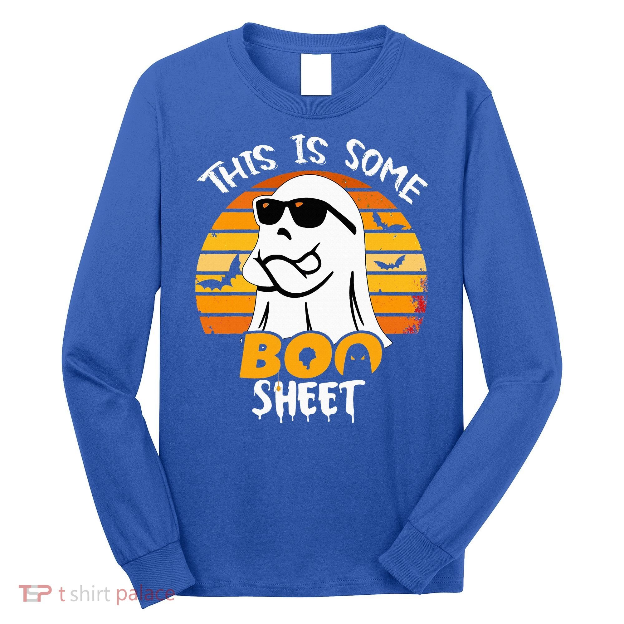 Funny Ghost This Is Some Boo Sheet horror Halloween Costume Long Sleeve Shirt
