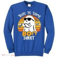 Funny Ghost This Is Some Boo Sheet horror Halloween Costume Sweatshirt thumb 0