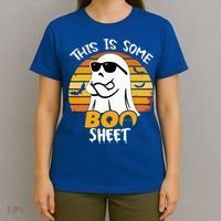 Funny Ghost This Is Some Boo Sheet horror Halloween Costume T-Shirt thumb 4