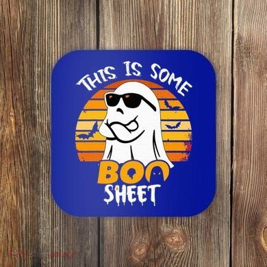 Funny Ghost This Is Some Boo Sheet horror Halloween Costume Coaster