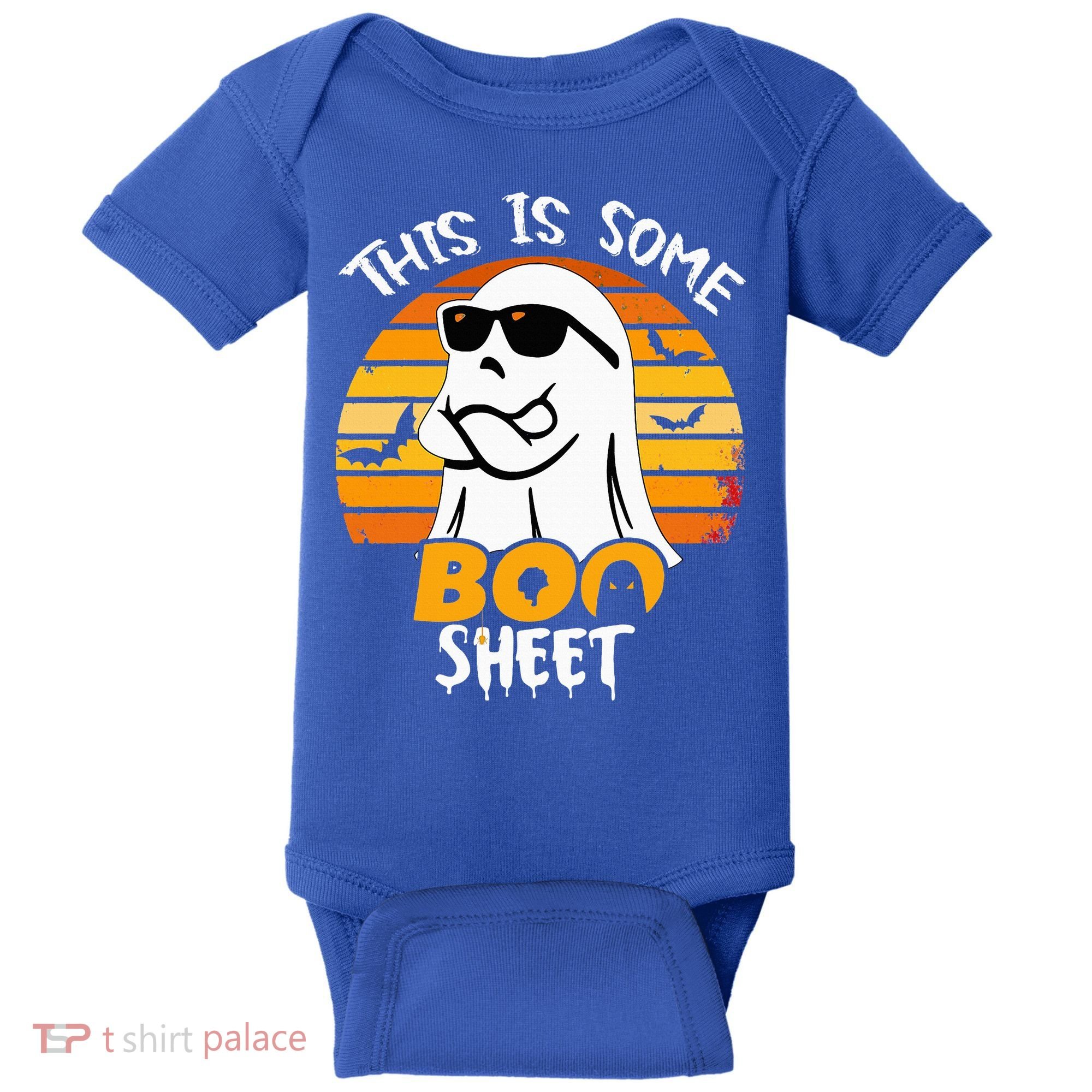 Funny Ghost This Is Some Boo Sheet horror Halloween Costume Baby Bodysuit