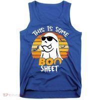 Funny Ghost This Is Some Boo Sheet horror Halloween Costume Tank Top thumb 0