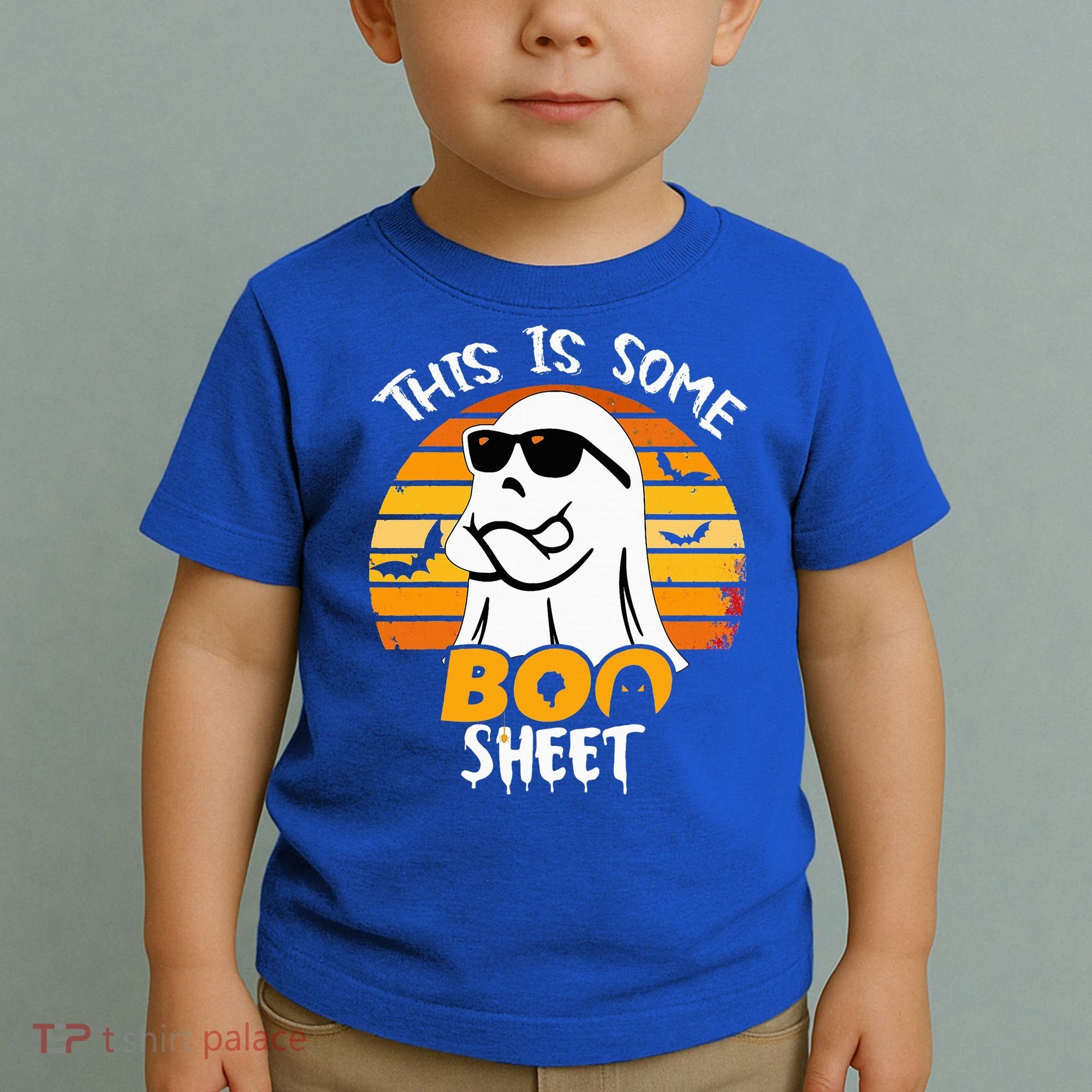 Funny Ghost This Is Some Boo Sheet horror Halloween Costume Toddler T-Shirt