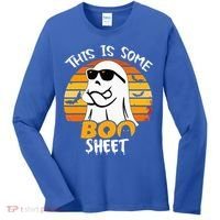Funny Ghost This Is Some Boo Sheet horror Halloween Costume Women's Long Sleeve Shirt thumb 0