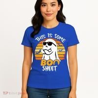 Funny Ghost This Is Some Boo Sheet horror Halloween Costume Women's T-Shirt thumb 4