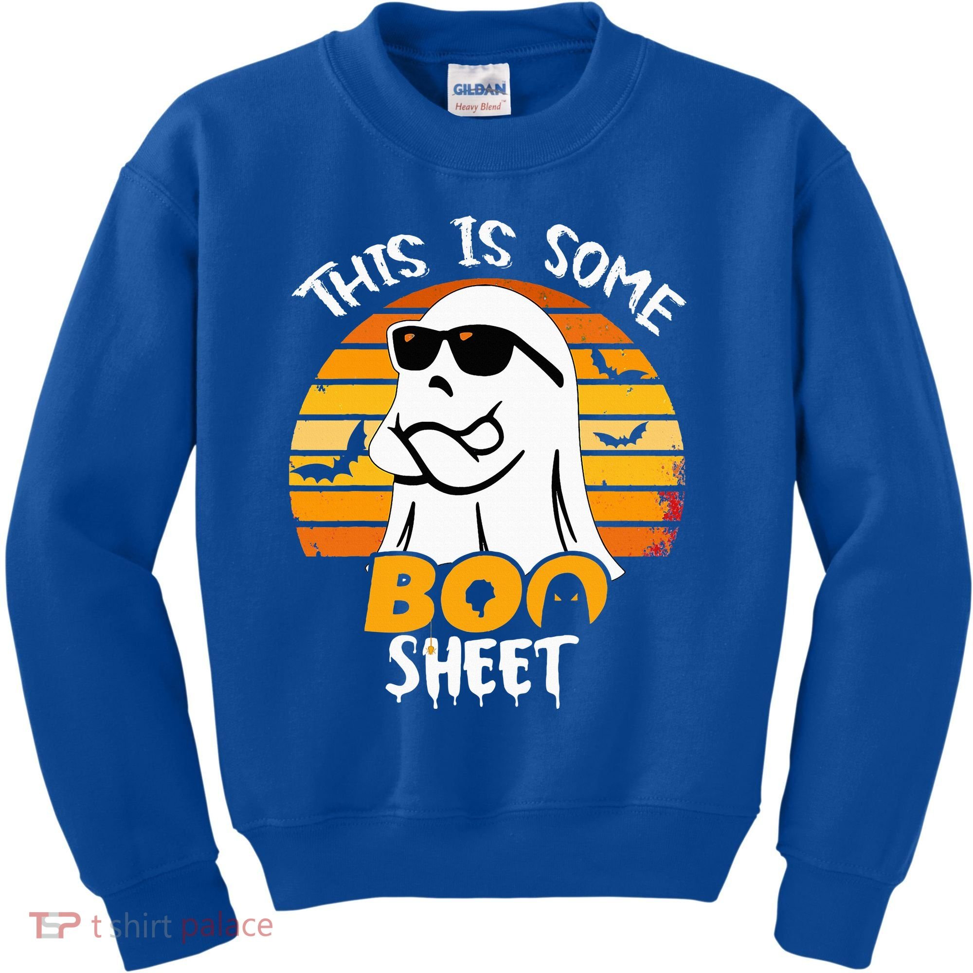 Funny Ghost This Is Some Boo Sheet horror Halloween Costume Kids Sweatshirt