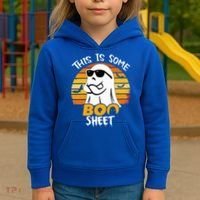 Funny Ghost This Is Some Boo Sheet horror Halloween Costume Kids Hoodie thumb 3
