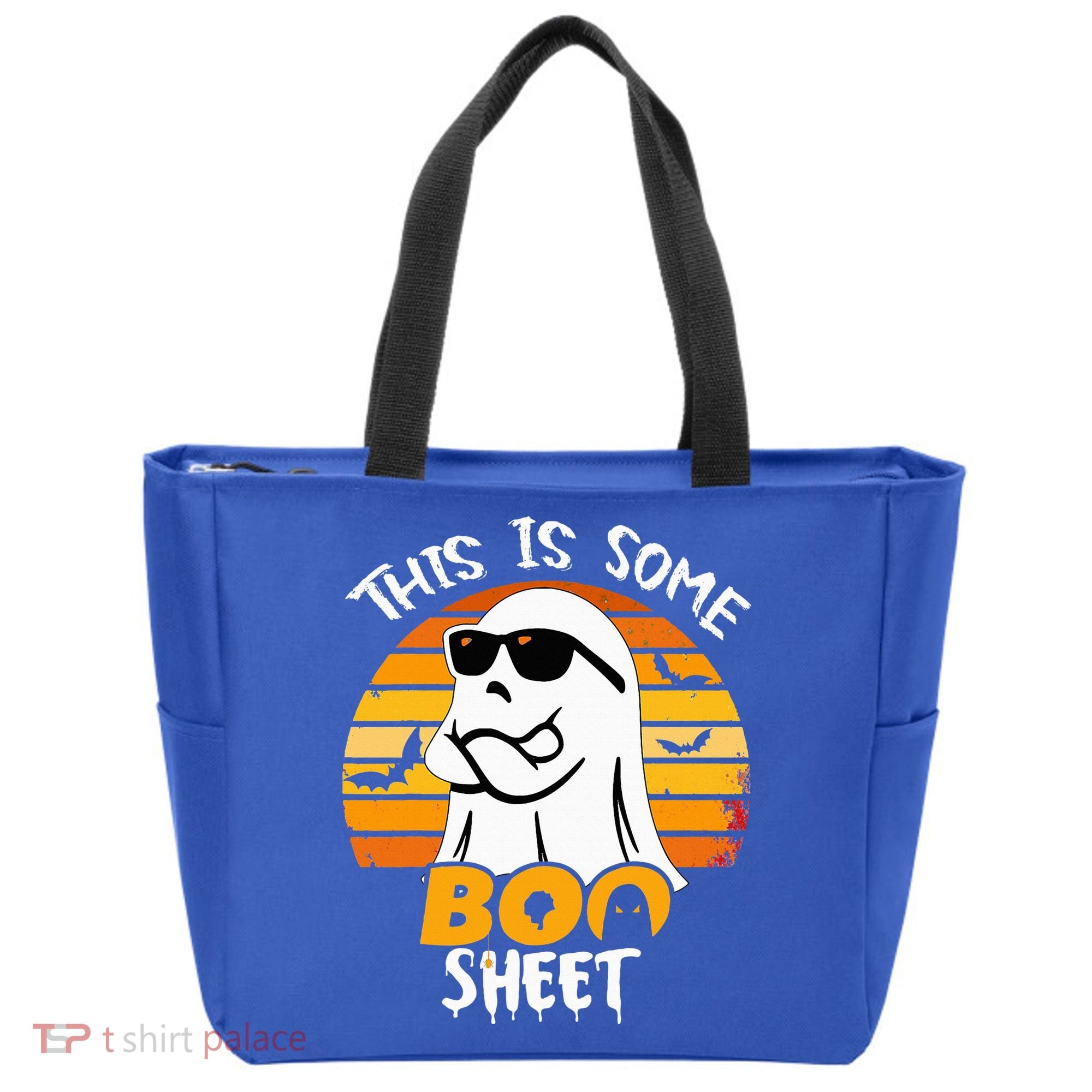 Funny Ghost This Is Some Boo Sheet horror Halloween Costume Tote Bag