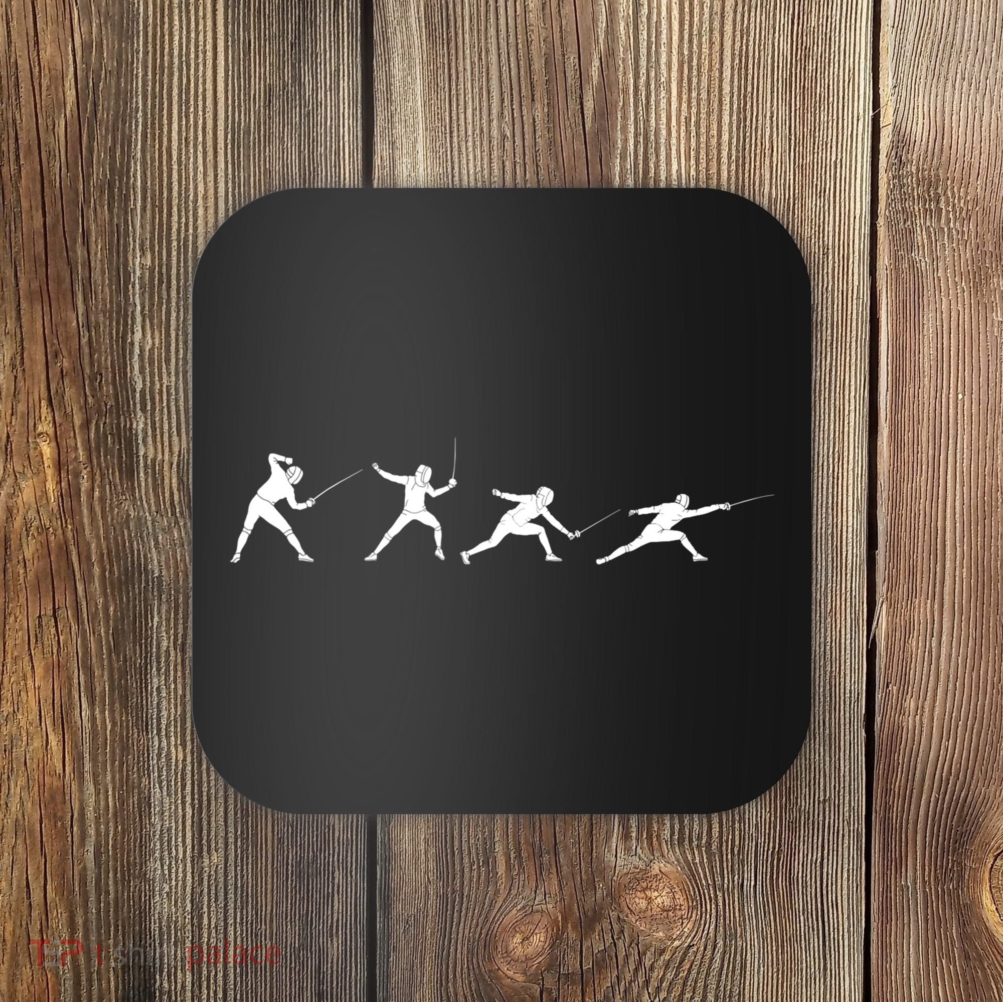 Fencing Gear TShirt Coaster