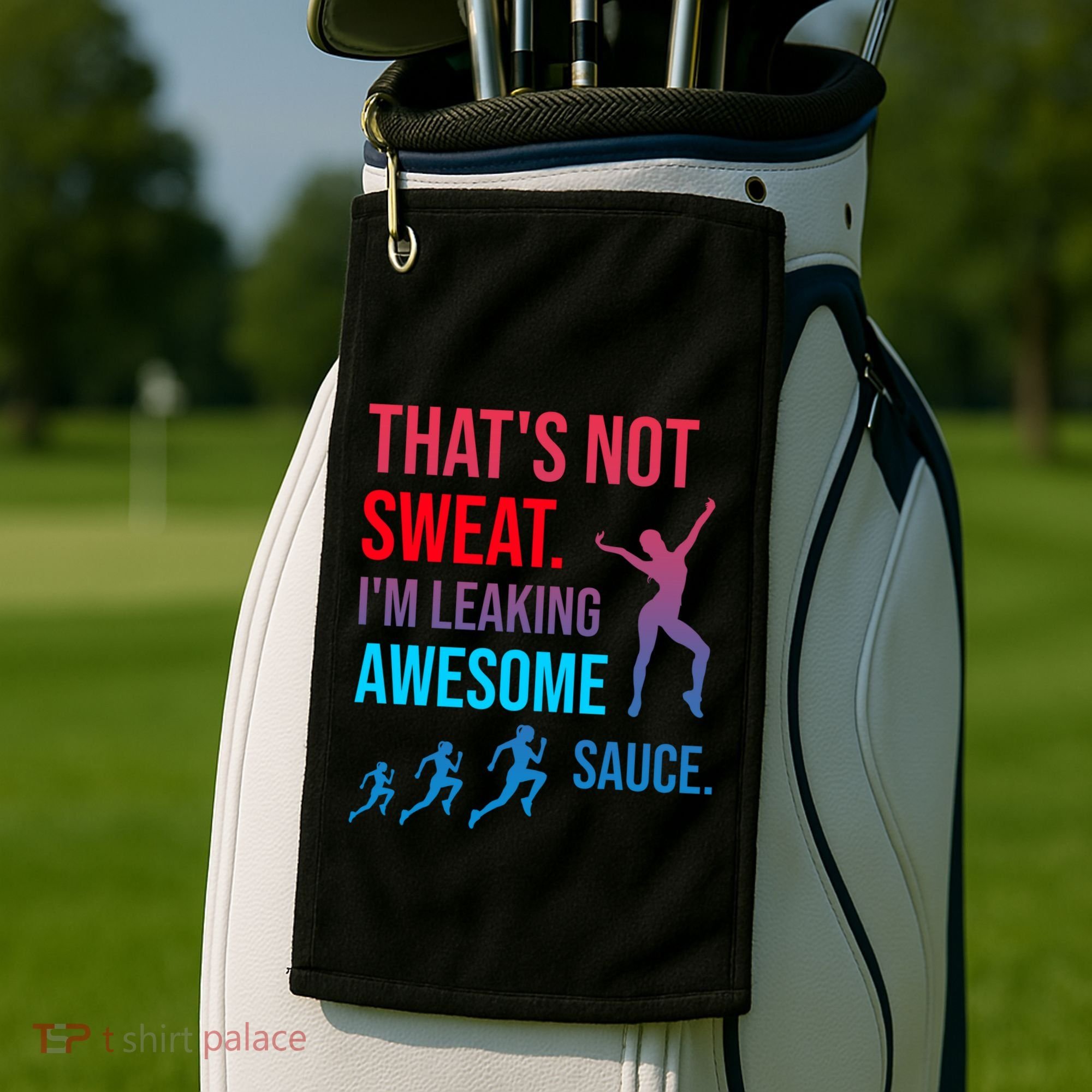 Fitness Gym Thats Not Sweat Im Leaking Awesome Sauce Funny Gift Golf Towel