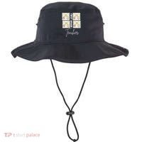 First Grade Teacher Checkered Grid Coquette Bow Bucket Hat thumb 0