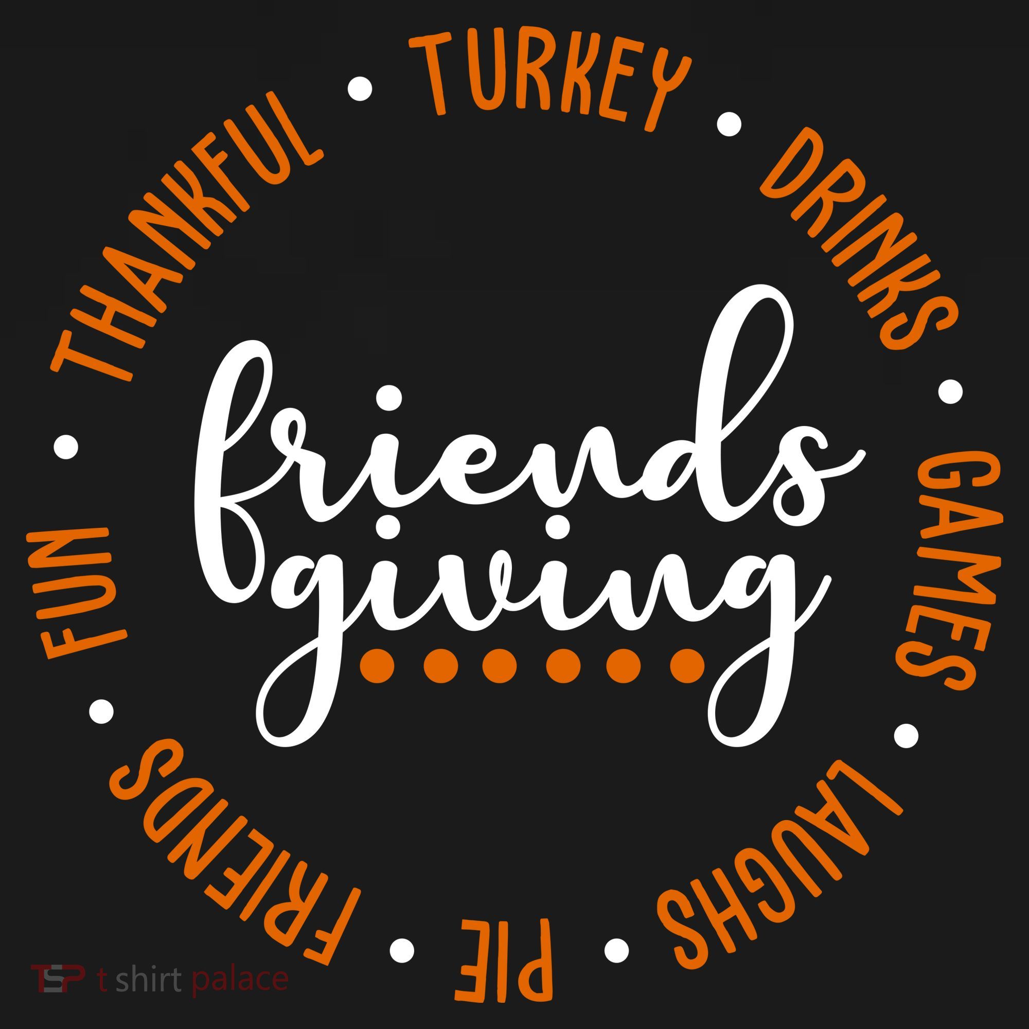 Friends Giving Thanksgiving Festive Holiday Gift Coaster
