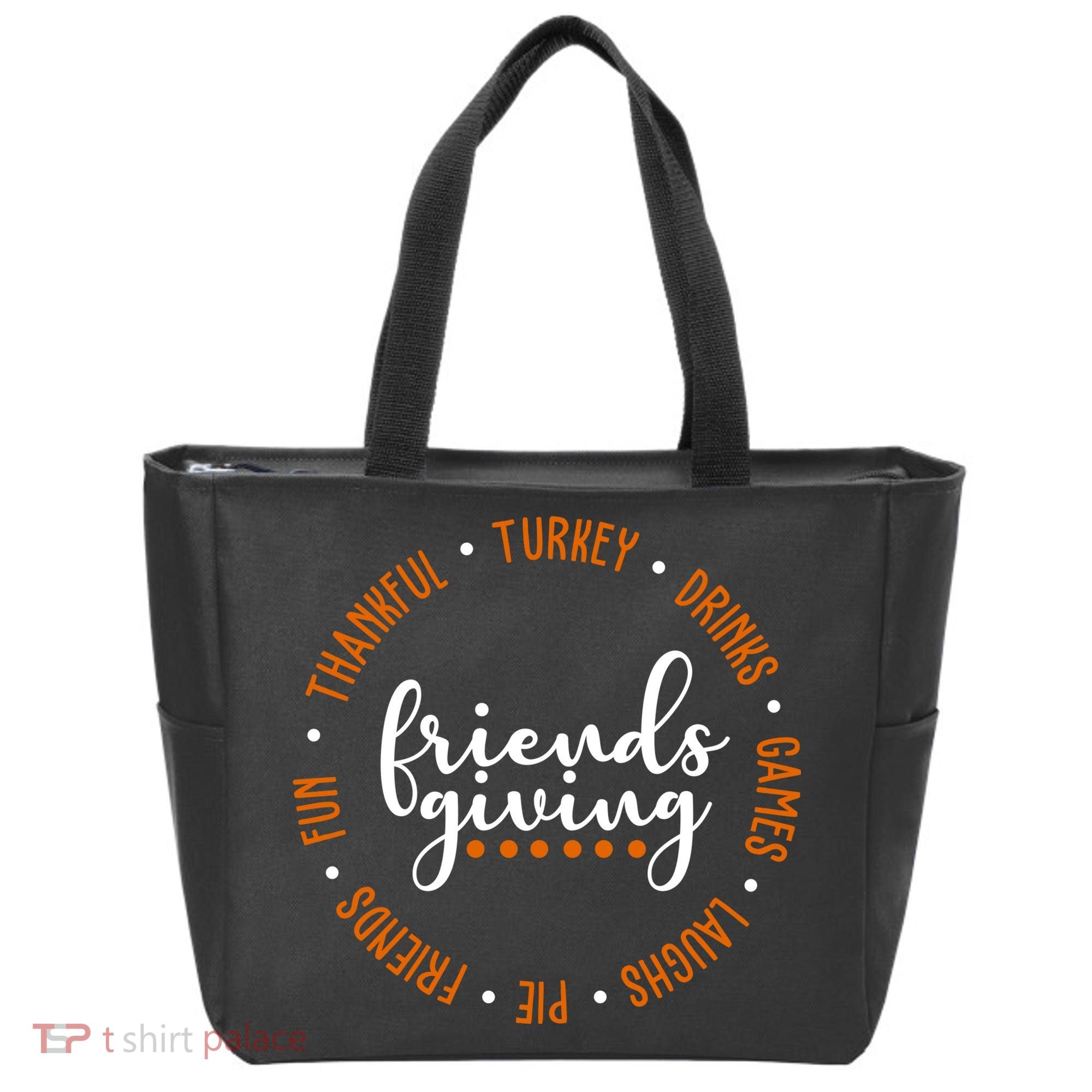 Friends Giving Thanksgiving Festive Holiday Gift Tote Bag