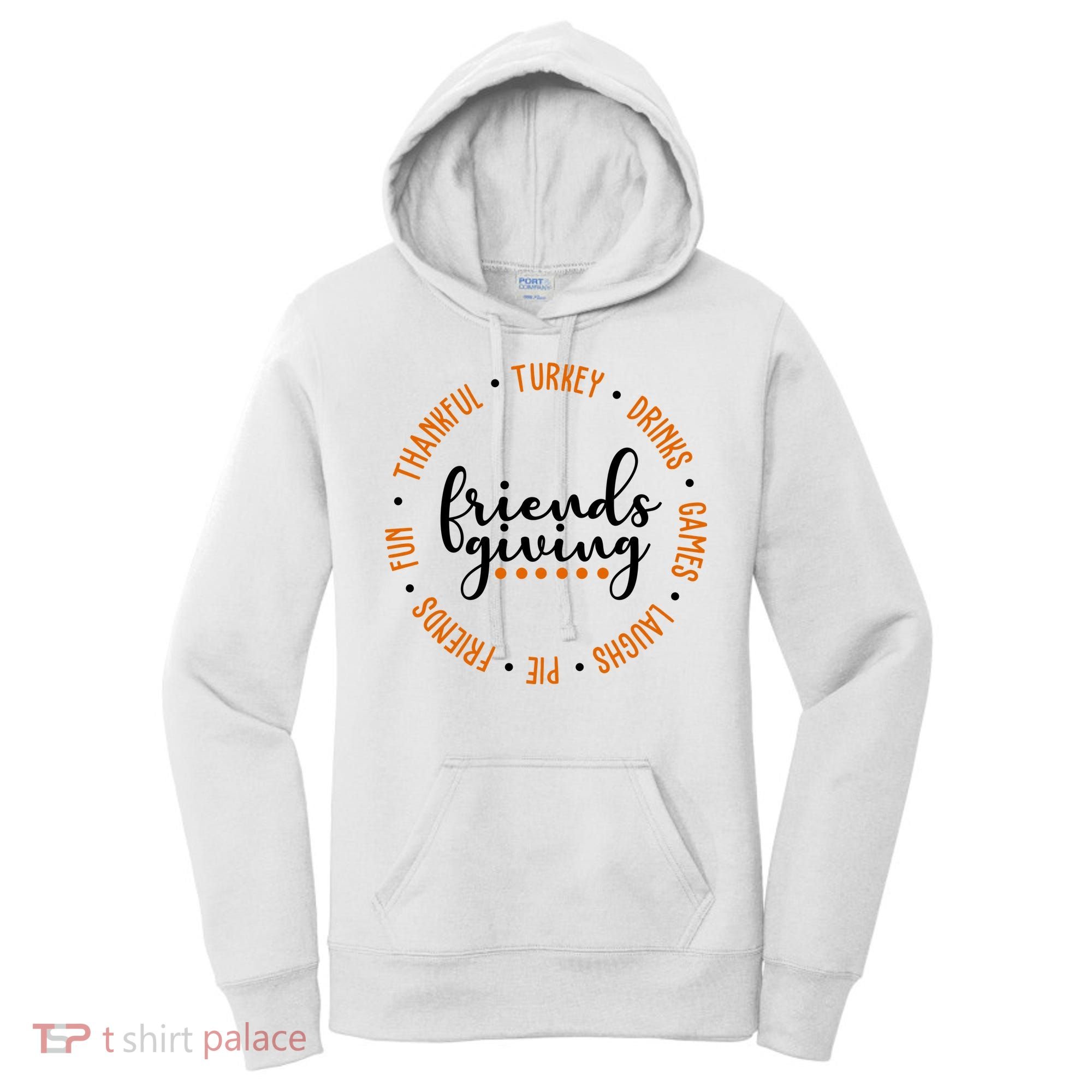 Friends Giving Thanksgiving Festive Holiday Gift Women's Hoodie