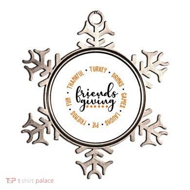 Friends Giving Thanksgiving Festive Holiday Gift Ornament