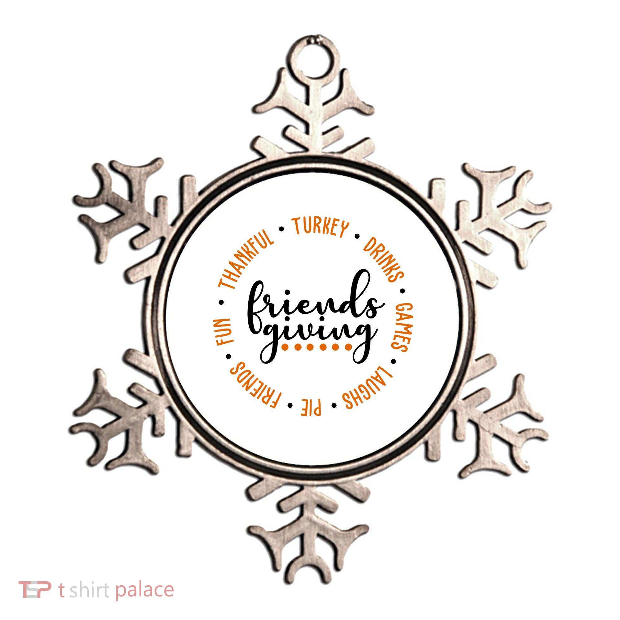 Friends Giving Thanksgiving Festive Holiday Gift Ornament