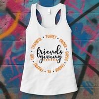 Friends Giving Thanksgiving Festive Holiday Gift Women's Tank Top thumb 3