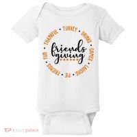 Friends Giving Thanksgiving Festive Holiday Gift Baby Bodysuit thumb 0