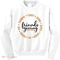 Friends Giving Thanksgiving Festive Holiday Gift Kids Sweatshirt thumb 0