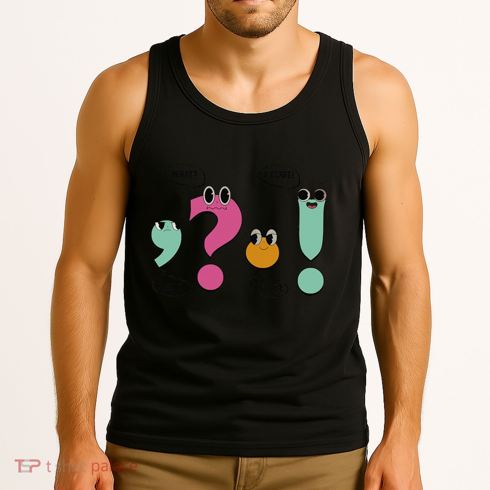 Funny Grammar Teacher Wait What Stop It I Agree Funny Tank Top