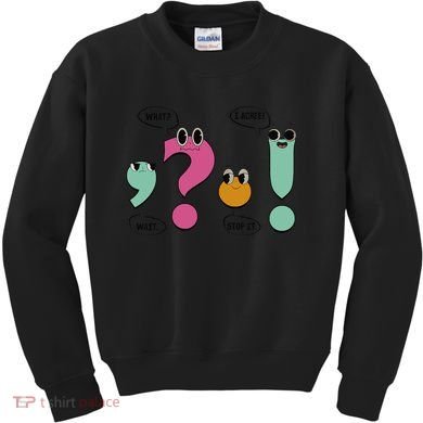 Funny Grammar Teacher Wait What Stop It I Agree Funny Kids Sweatshirt