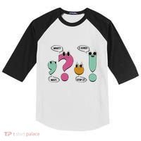 Funny Grammar Teacher Wait What Stop It I Agree Funny Kids Colorblock Raglan Jersey thumb 0