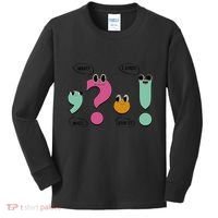 Funny Grammar Teacher Wait What Stop It I Agree Funny Kids Long Sleeve Shirt thumb 0