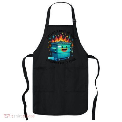 Funny Groovy This Little Lightof Mine Lil Dumpster Fire Apron