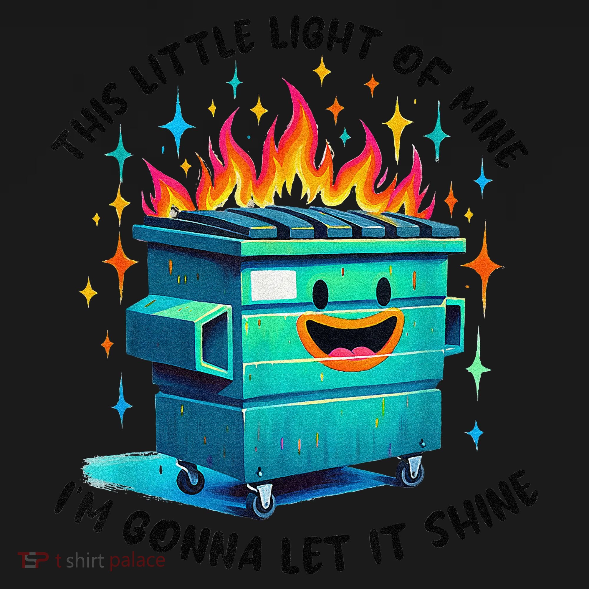 Funny Groovy This Little Lightof Mine Lil Dumpster Fire Apron