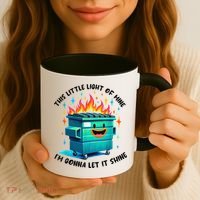 Funny Groovy This Little Lightof Mine Lil Dumpster Fire Coffee Mug thumb 3