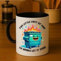 Funny Groovy This Little Lightof Mine Lil Dumpster Fire Coffee Mug thumb 4
