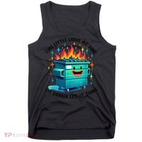 Funny Groovy This Little Lightof Mine Lil Dumpster Fire Tank Top thumb 0