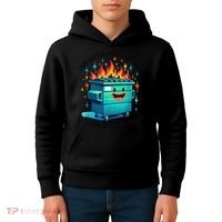 Funny Groovy This Little Lightof Mine Lil Dumpster Fire Kids Hoodie thumb 4