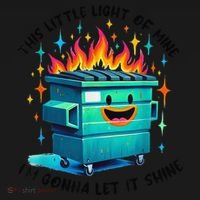 Funny Groovy This Little Lightof Mine Lil Dumpster Fire Kids Hoodie thumb 5