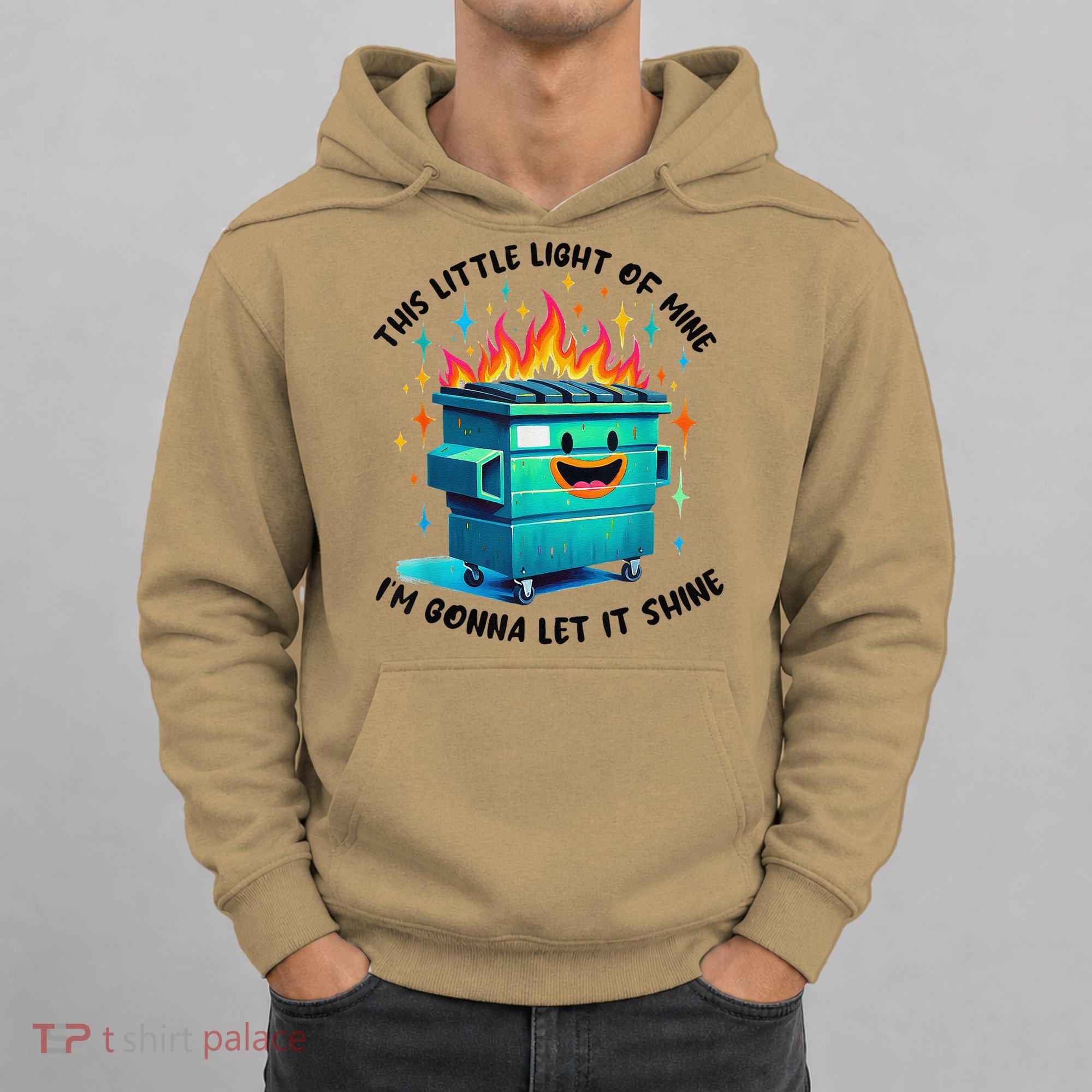 Funny Groovy This Little Lightof Mine Lil Dumpster Fire Hoodie