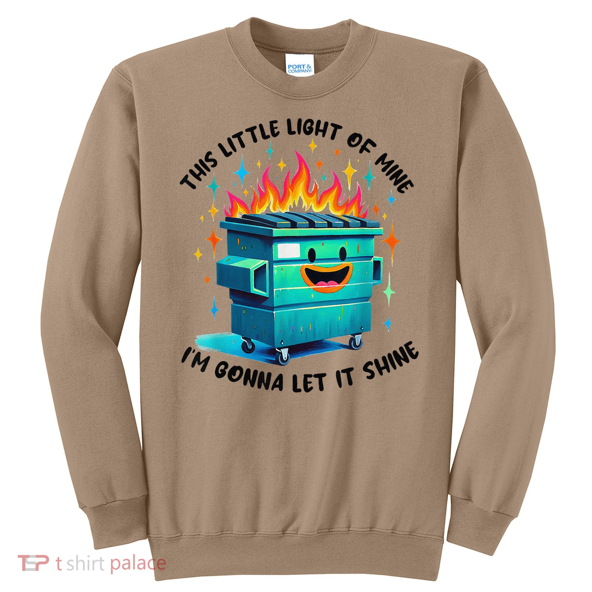 Funny Groovy This Little Lightof Mine Lil Dumpster Fire Sweatshirt