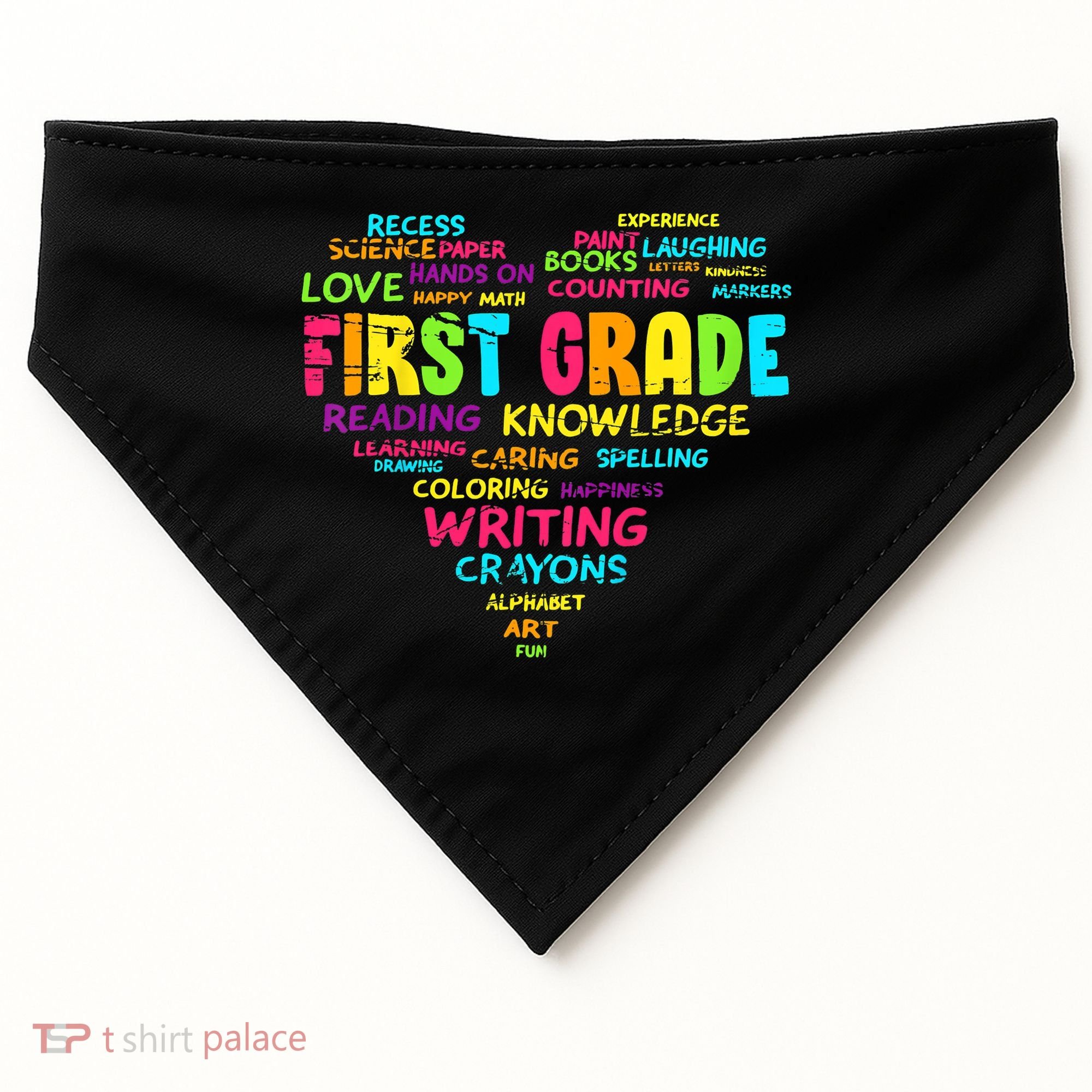 First Grade Team Teacher Student 1st Grade Back To School USA-Made Doggie Bandana