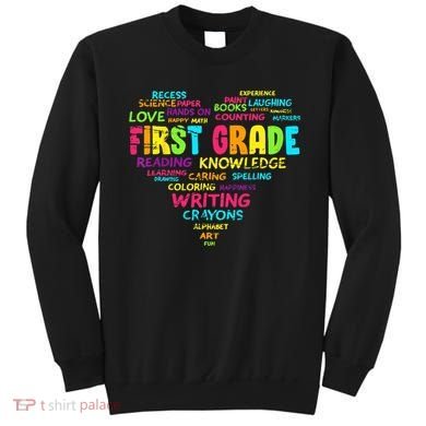 First Grade Team Teacher Student 1st Grade Back To School Sweatshirt