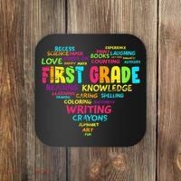 First Grade Team Teacher Student 1st Grade Back To School Coaster thumb 0