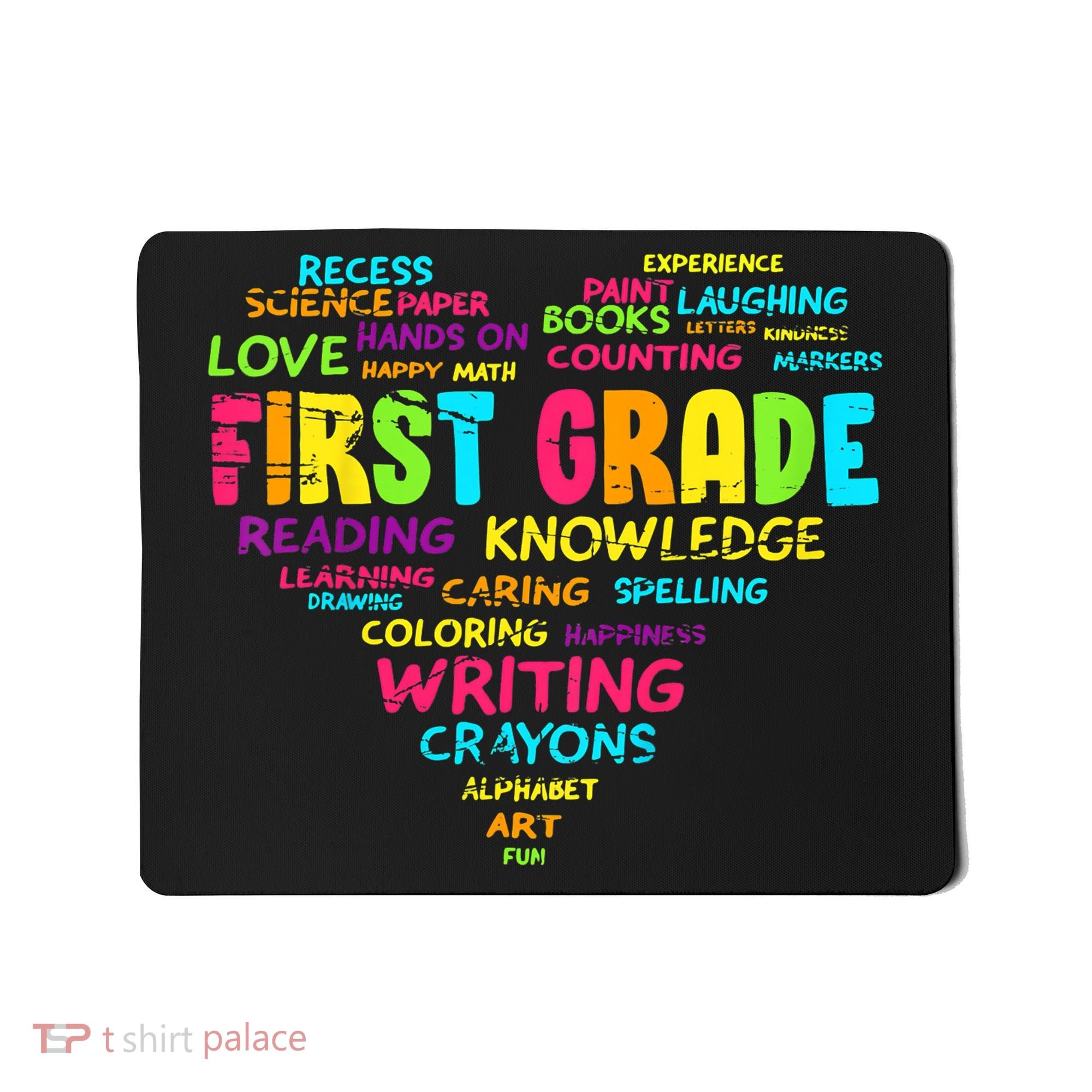 First Grade Team Teacher Student 1st Grade Back To School Mousepad