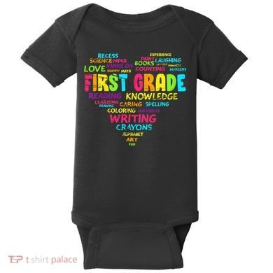 First Grade Team Teacher Student 1st Grade Back To School Baby Bodysuit