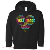 First Grade Team Teacher Student 1st Grade Back To School Toddler Hoodie thumb 0