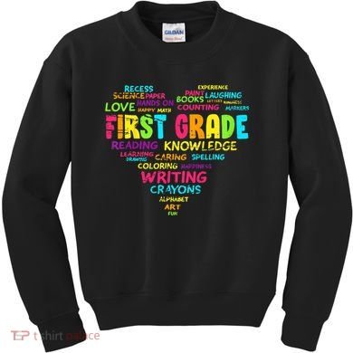 First Grade Team Teacher Student 1st Grade Back To School Kids Sweatshirt